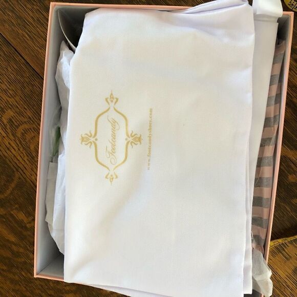 NEW Footcandy Costa Rica Rose Gold Coastal, Y2K Slingback Peep Toe Wedge - Picture 15 of 16